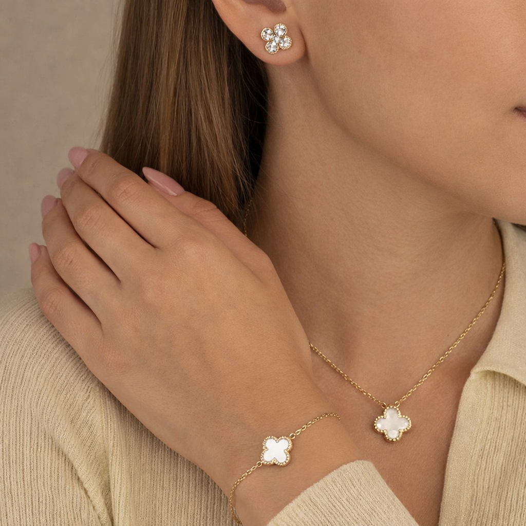 Aura Set - Trevol Silver 925