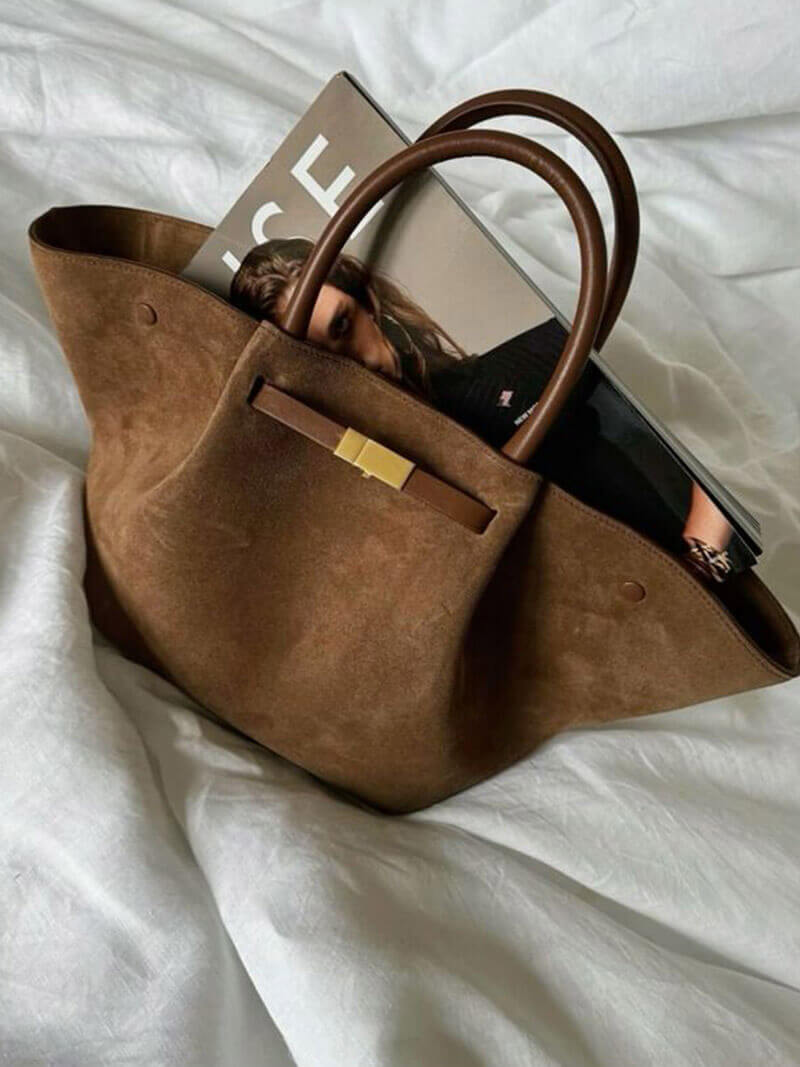 Seame - Melanie Faux Suede Bag Light Brown