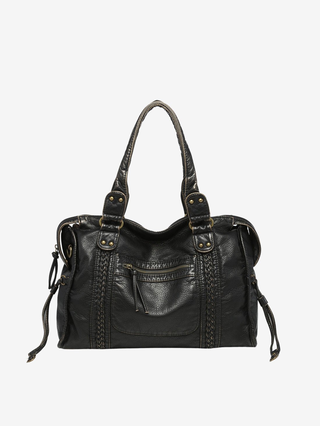 SEAME - SEAME - Black Shoulder Bag for Women in High - Quality Vegan Leather, Stylish & Versatile Default